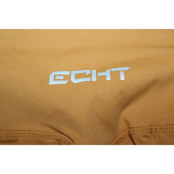 Womens ECHT Yellow Nylon Spandex High Waisted Cropped Scrunch Leggings Size S - Picture 3 of 4